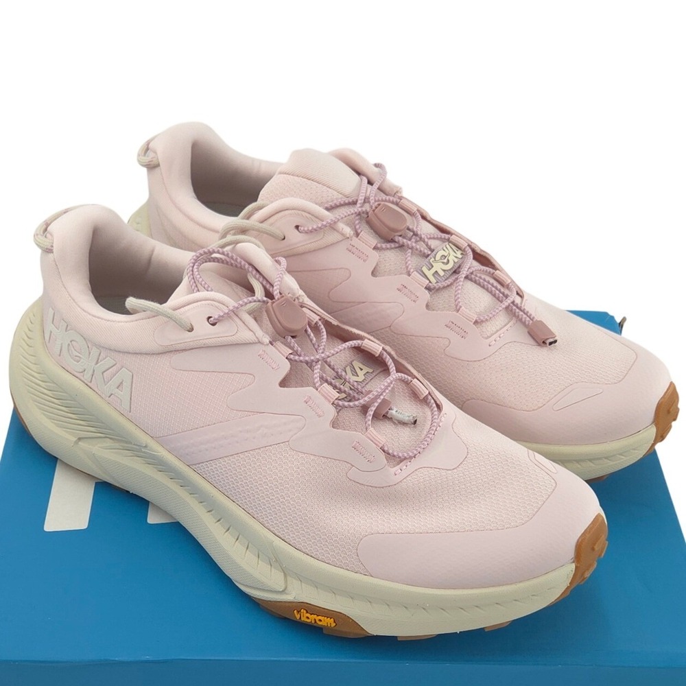 HOKA Transport Sneakers Womens 9B Cosmic Pearl Pink Athletic Shoes 1123154 NEW